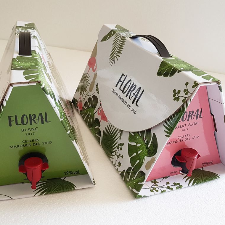 Bag in box tetraédrico de Floral